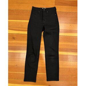 Everlane Authentic Stretch High Rise Cigarette Black jeans